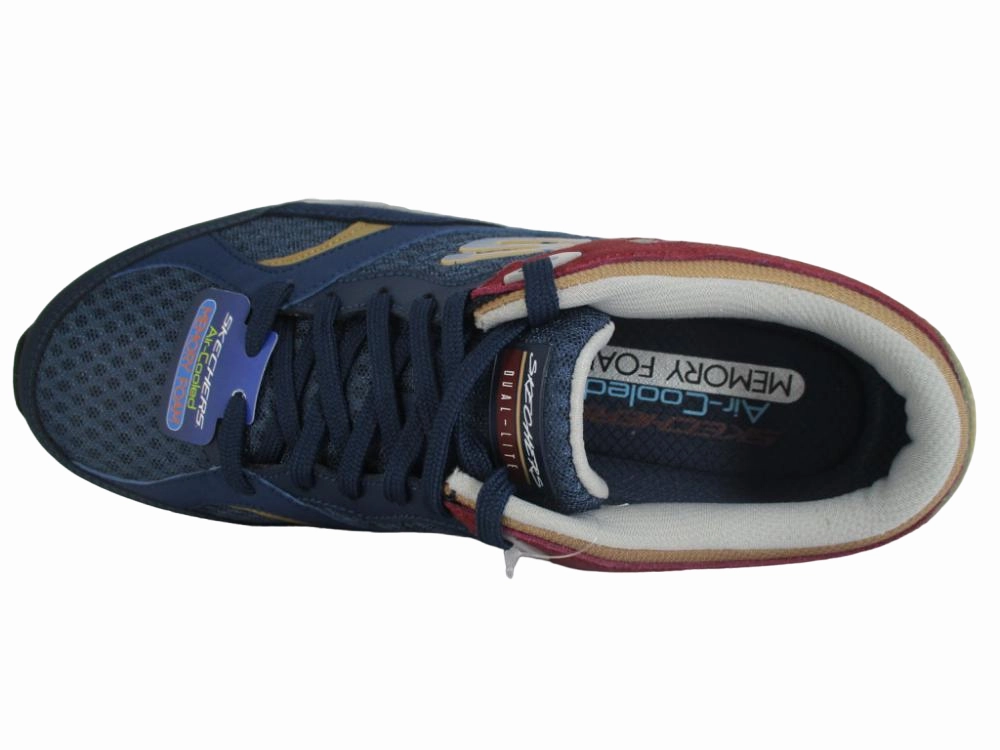 Monarch Sneakers Skechers sneakers da uomo Skyline Alphaborne 52968 NVRD navy