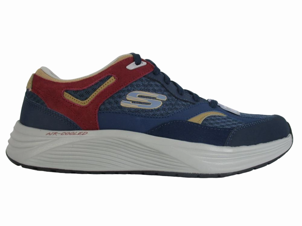 New Sneakers Skechers sneakers da uomo Skyline Alphaborne 52968 NVRD navy