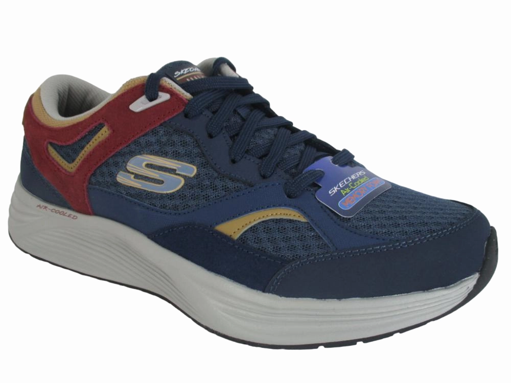 Raffles For Sneakers Skechers sneakers da uomo Skyline Alphaborne 52968 NVRD navy