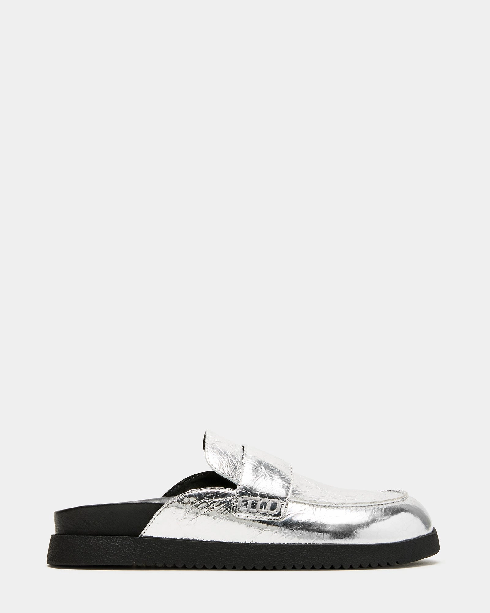 SKIPPER SILVER METALLIC Loafers With Stars