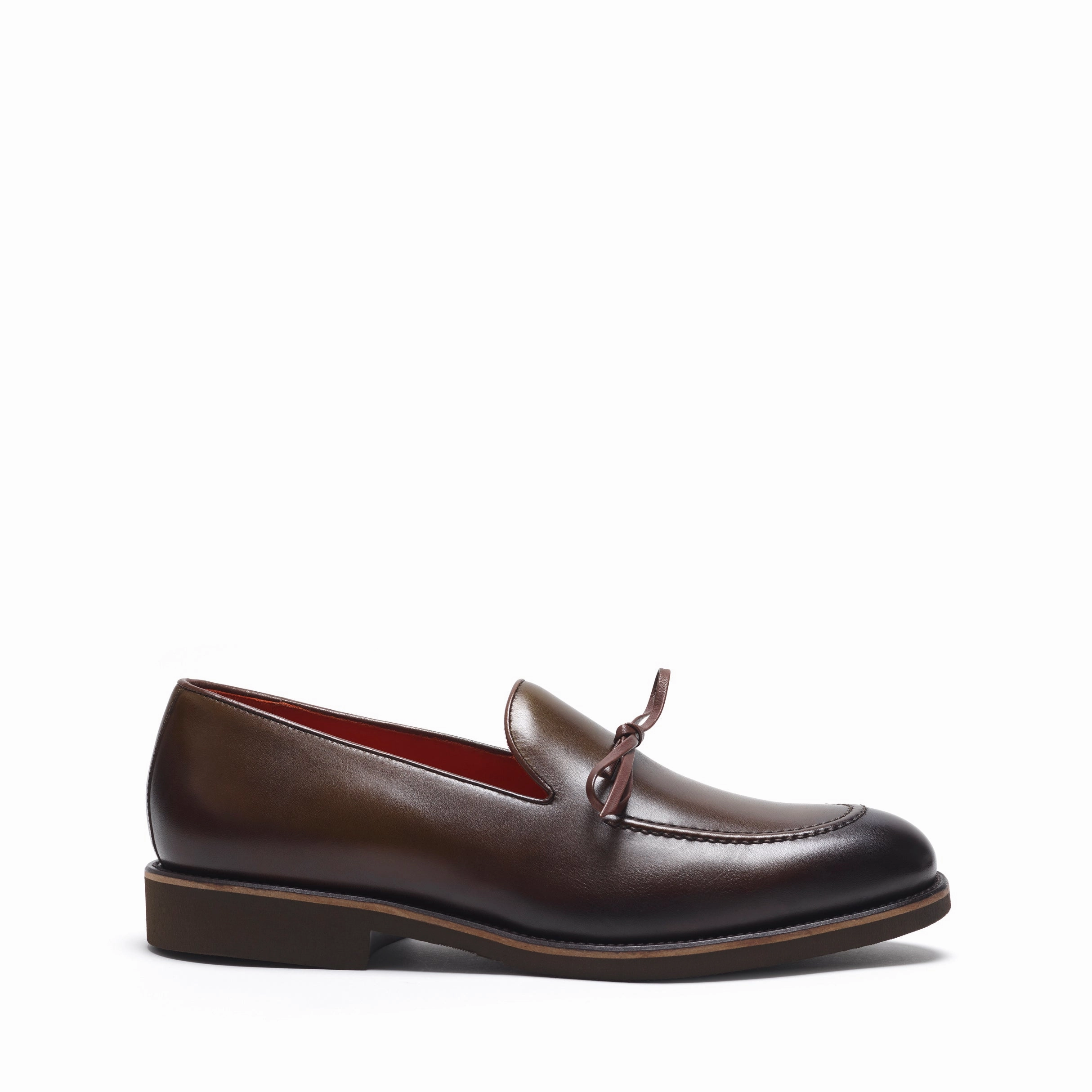 Bass Loafers Olive Calf Laced Loafer