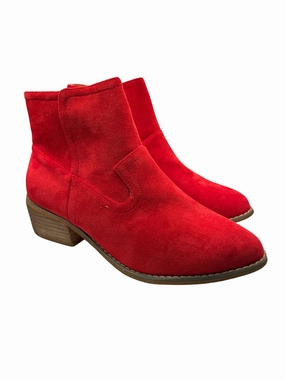 Steel Toe Slip Resistant Boots Women Salem Boot In Red