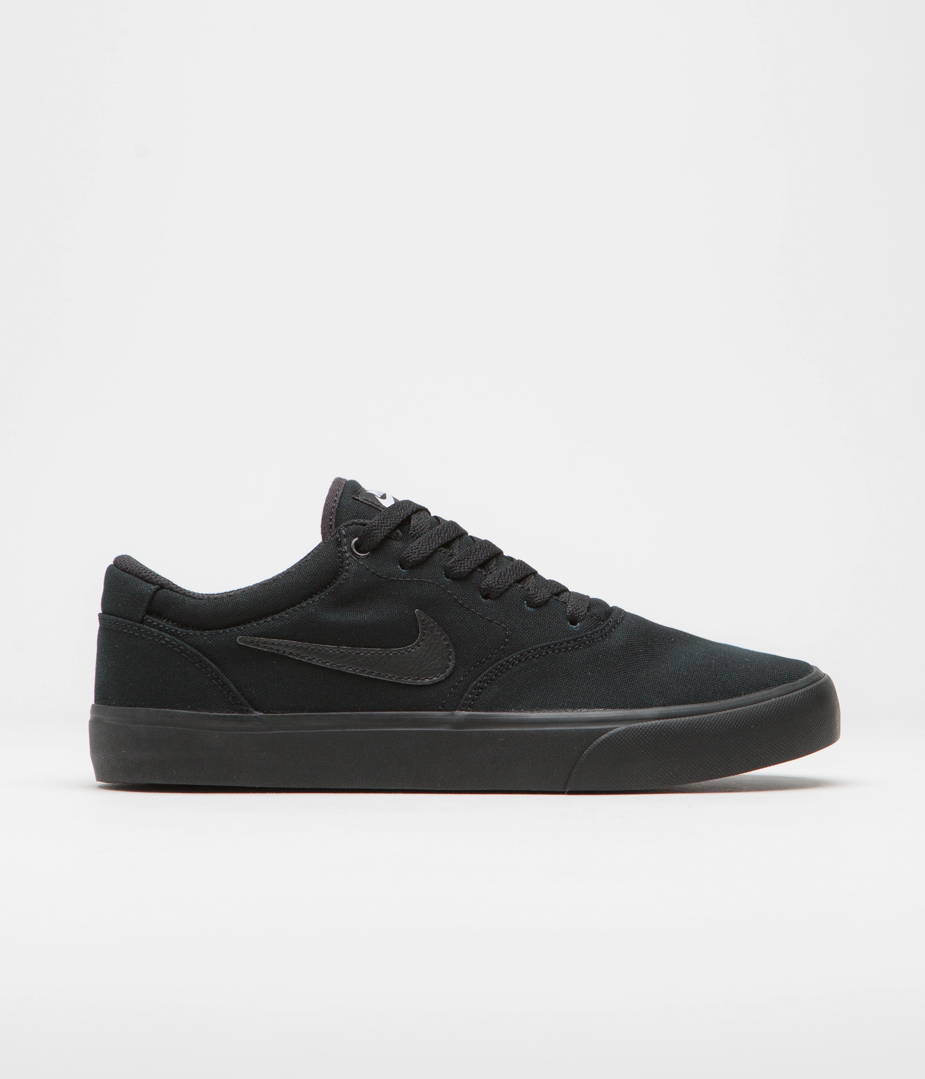 Nike SB Chron 2 Canvas Shoes - Black / Black - Black Ole Miss Nike Shoes