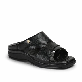 Cinnamon Roll Slippers Healers Black Casual Slippers For Men 2050-802 By Liberty