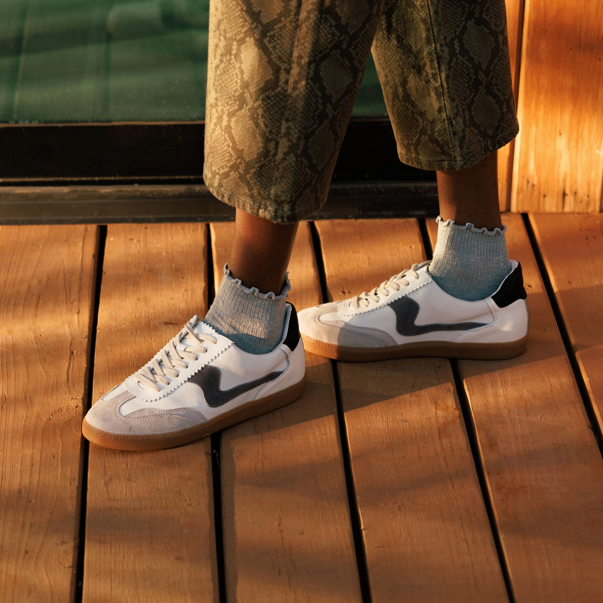 Ben Sherman Sneakers NOTICE SNEAKERS WHITE GREY LEATHER