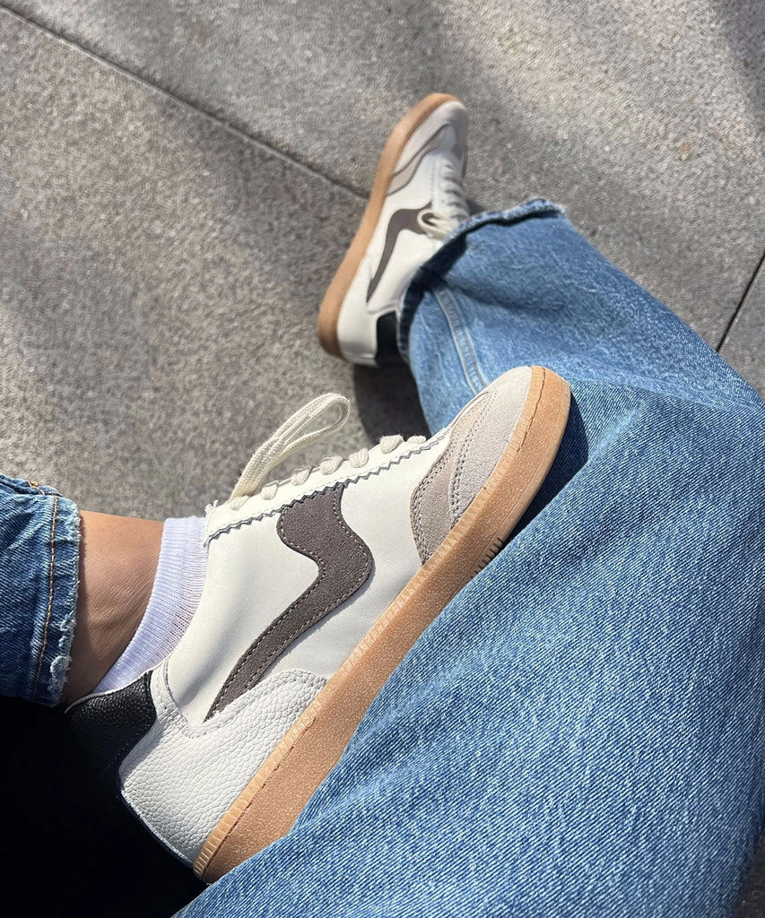 Ballet Shoes Sneakers NOTICE SNEAKERS WHITE GREY LEATHER