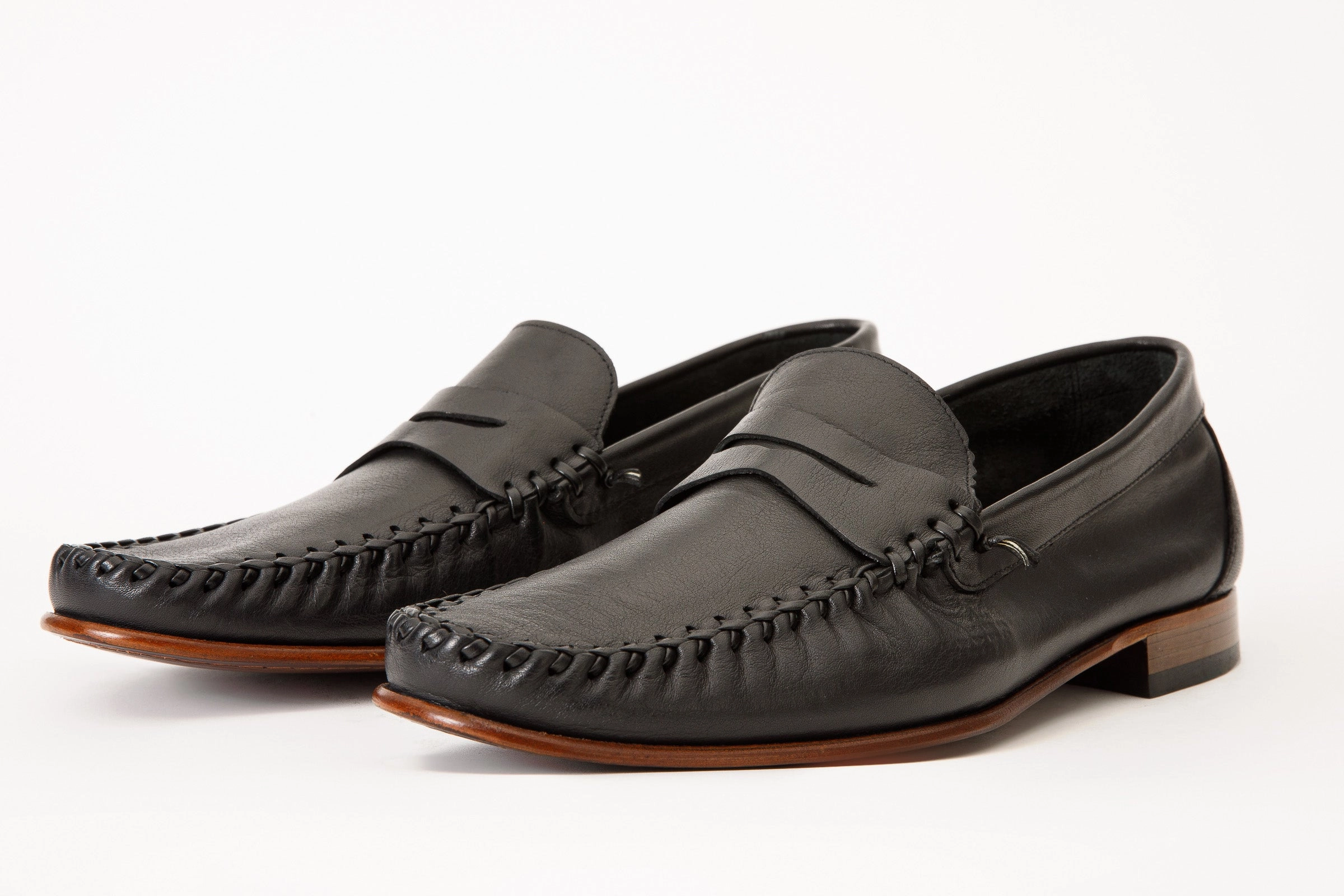 Dress Shoes With Slacks The Eregli Black Leather Penny Loafer Men Shoe