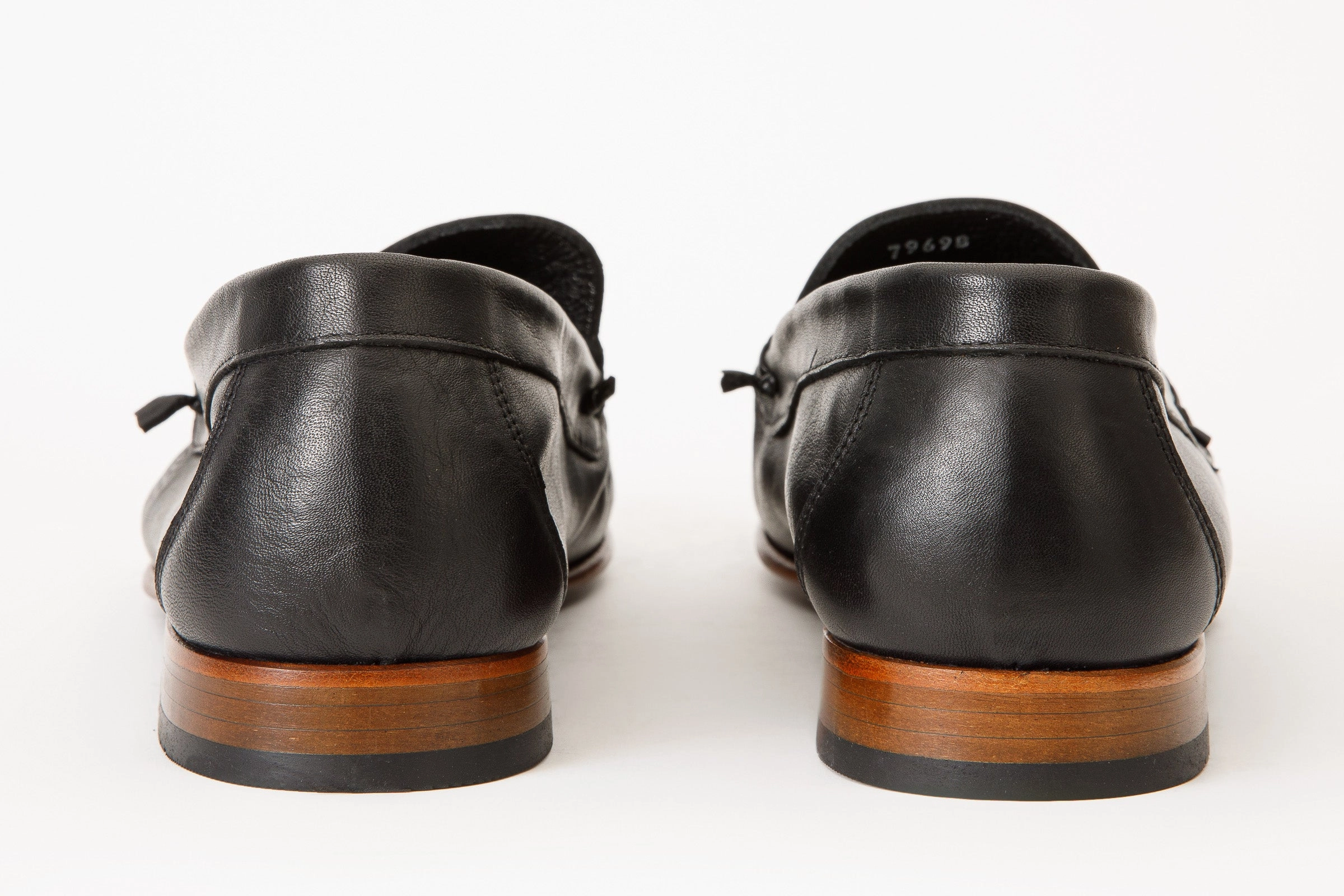 Minimalist Dress Shoe The Eregli Black Leather Penny Loafer Men Shoe