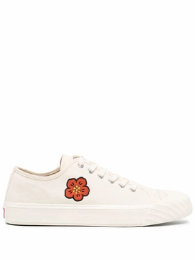 embroidered-motif low-top sneakers Best Shoes For Flat Feet