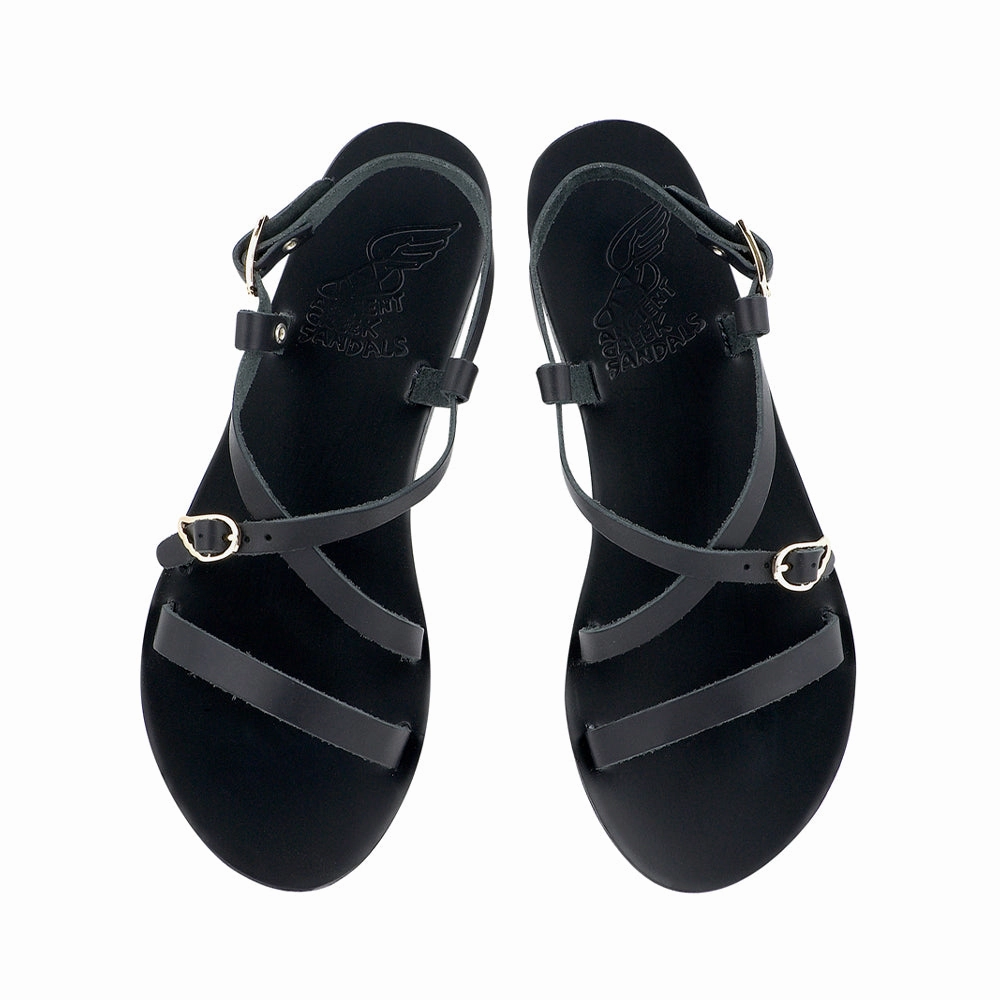 Sofia Black Boat Sandals