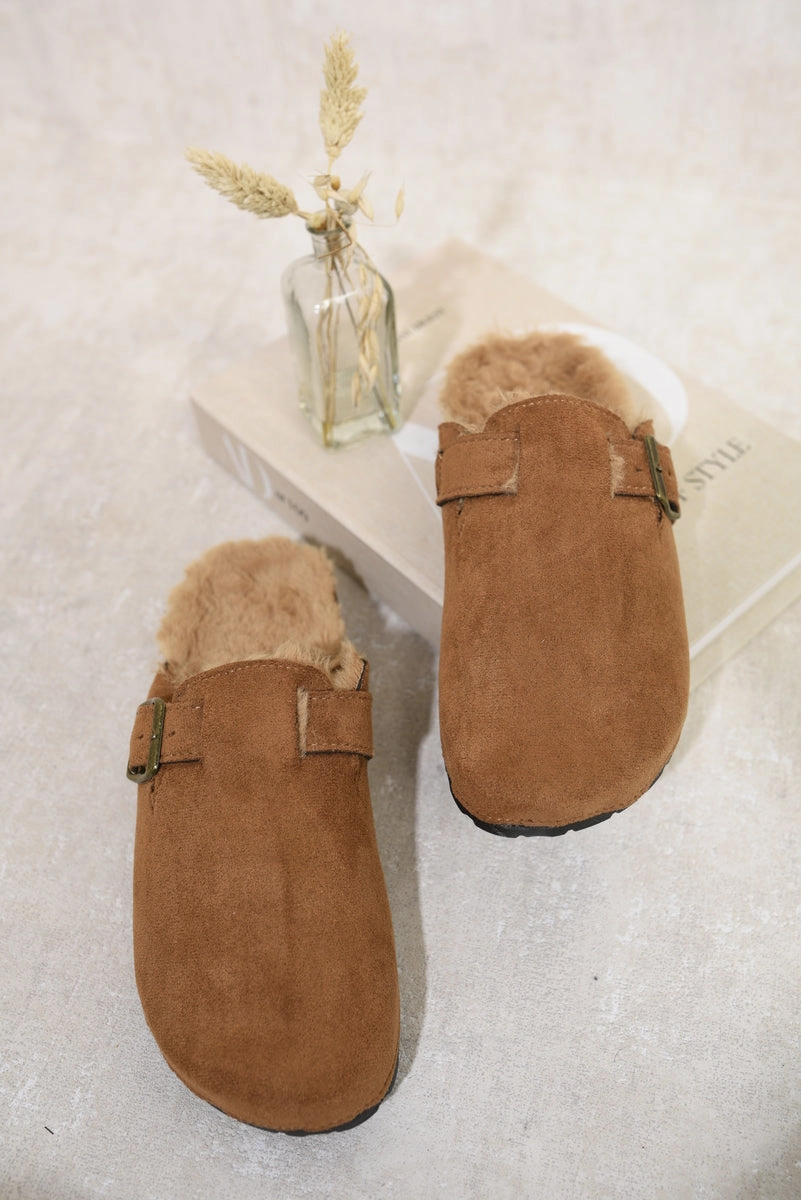 Sandals That Have Arch Support Suede Flip-Flops Sandals With Fur