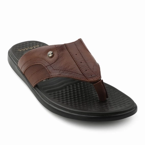 Fluff Slippers Healers Tan Casual Slipper For Men RELIEF-1 By Liberty