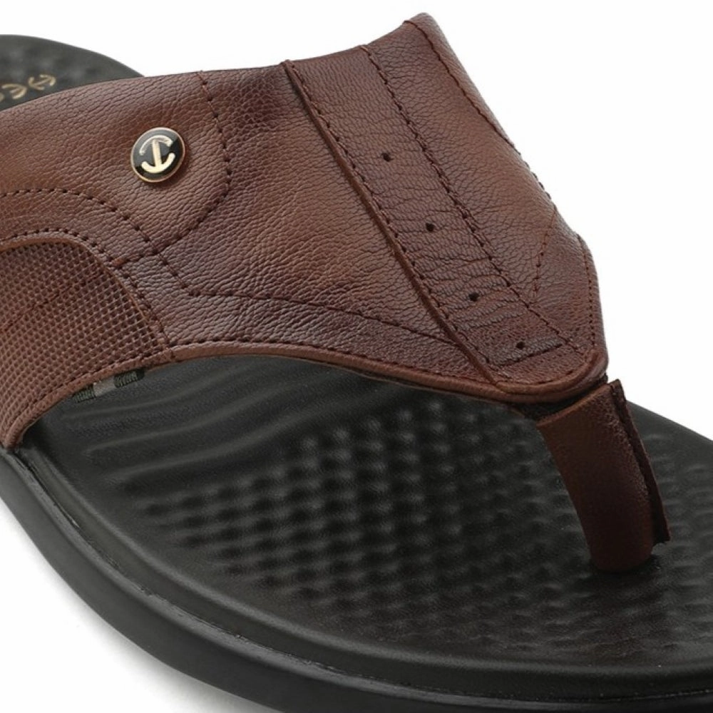 Healers Tan Casual Slipper For Men RELIEF-1 By Liberty Gucci Slides Supreme