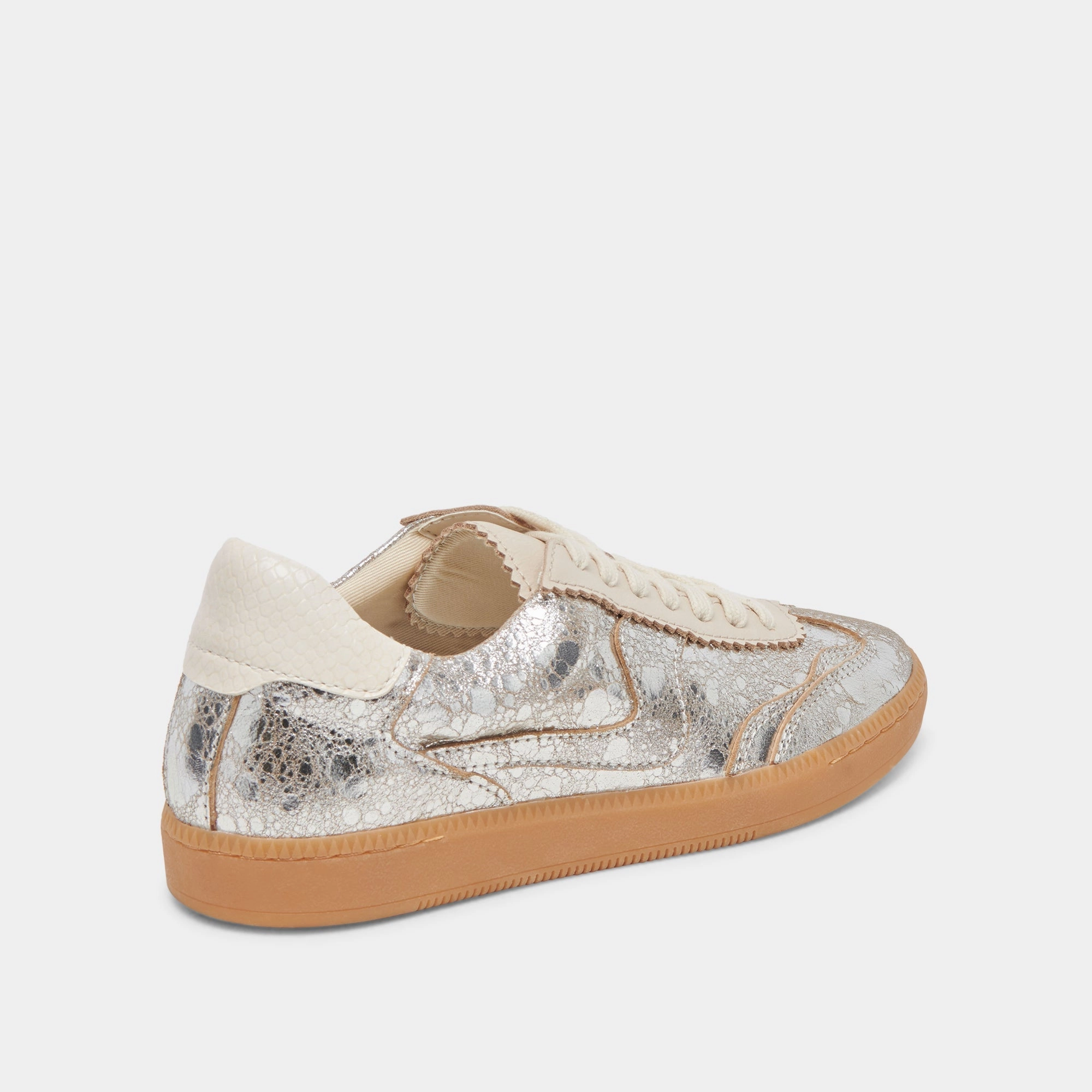 NOTICE SNEAKERS SILVER DISTRESSED LEATHER - re:vita Nike Waffle Debut Sneakers