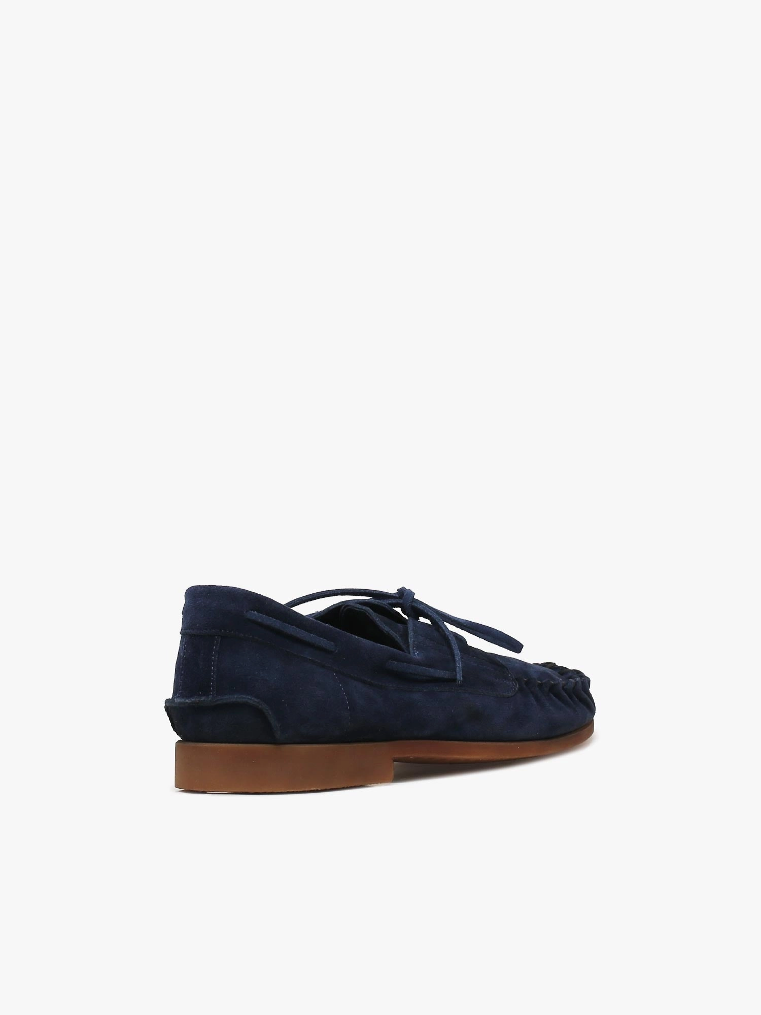 Flat Sole Running Shoes 67018 Bluette Suede