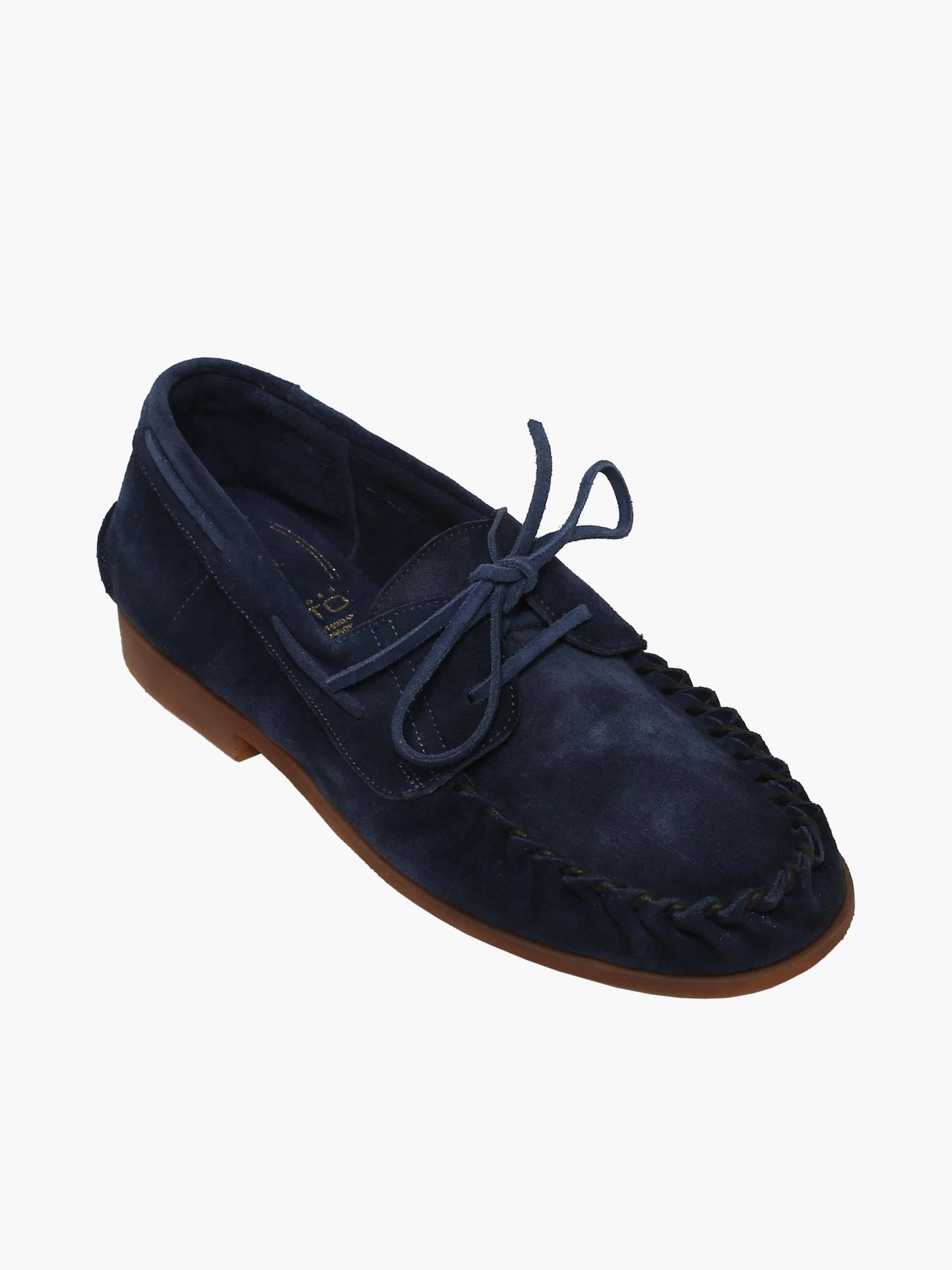 67018 Bluette Suede Backless Flat Shoes