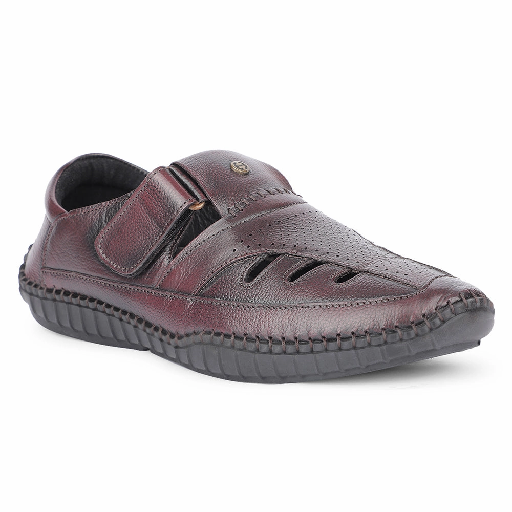 Healers Brown Casual Buckle Sandal For Men JPL-205 By Liberty I Slide Sandals