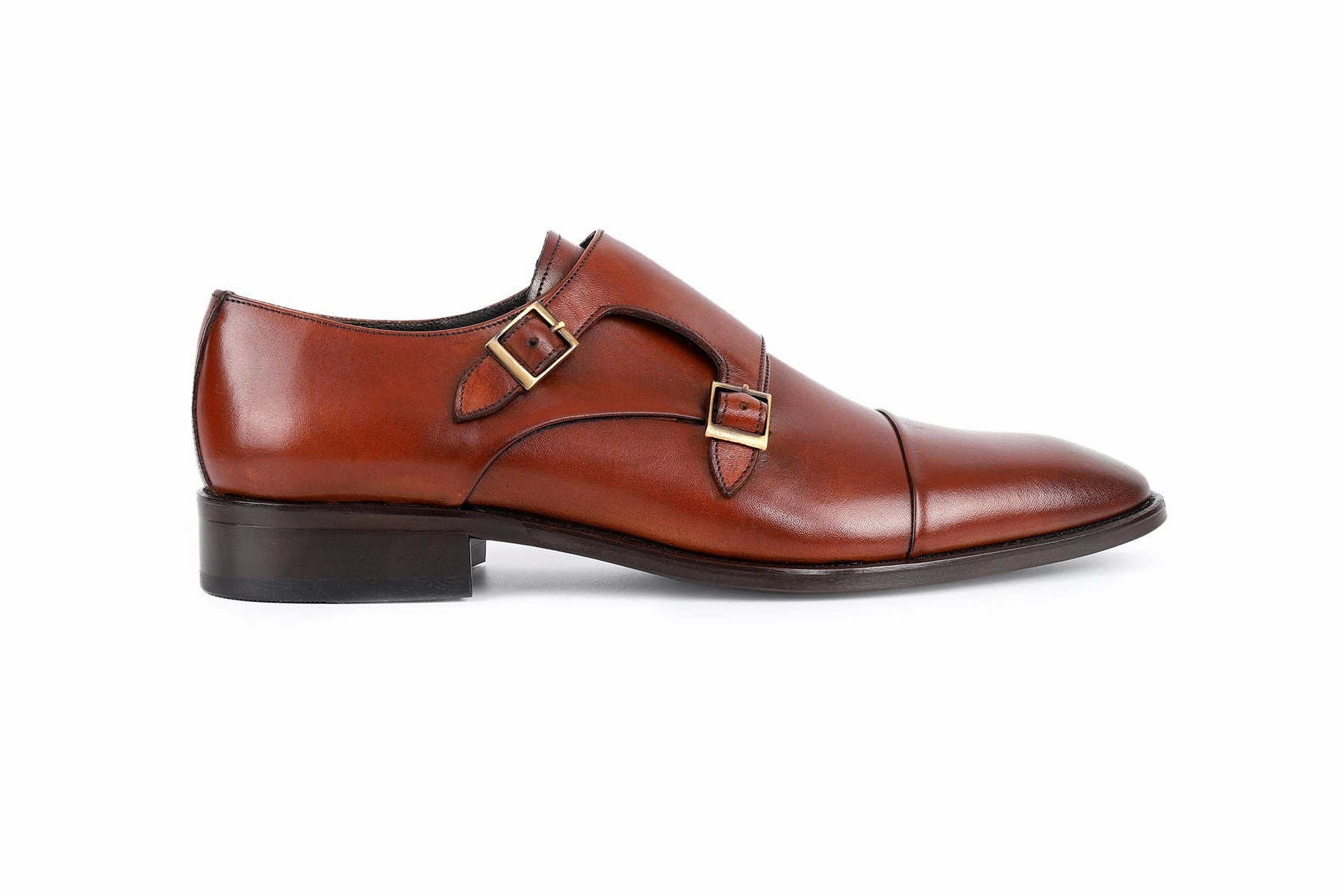 Lefors Double Monk Dress Shoes Flat Dressing Shoes