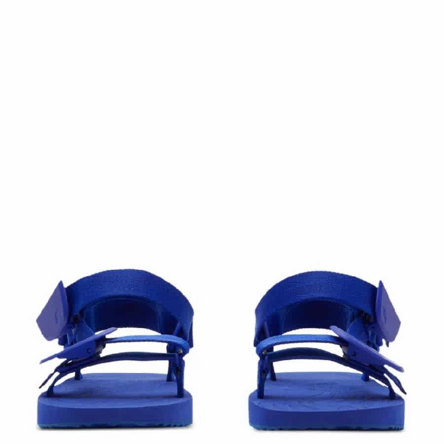 Jelly Shoes Sandals Burberry Trek Debossed Logo Flat Sandals