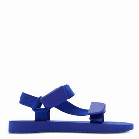 Wedge Platform Sandals Burberry Trek Debossed Logo Flat Sandals