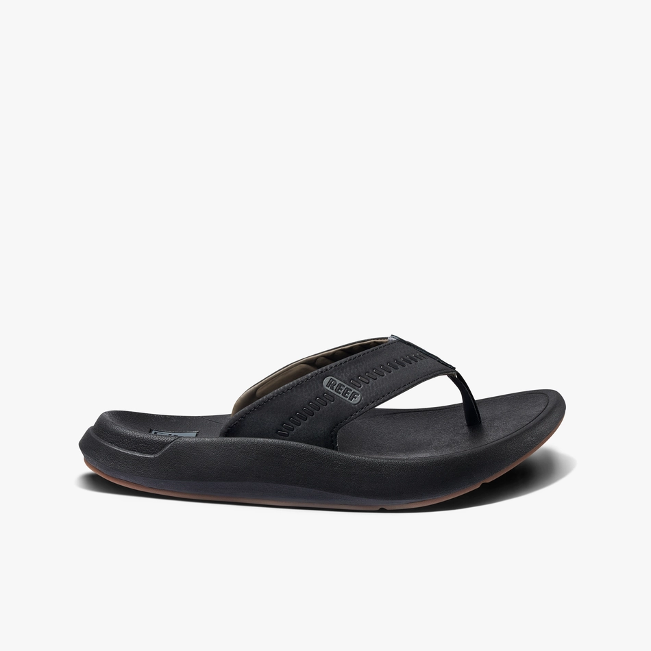 REEF Swellsole Cruiser Sandal-Black/Grey Sandals For Walking All Day