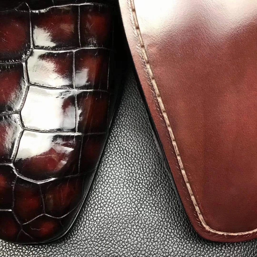 Crocodile Shoes Genuine Crocodile Leather Penny Casual Loafers  Slip-On Slippers Nordstorm Loafers