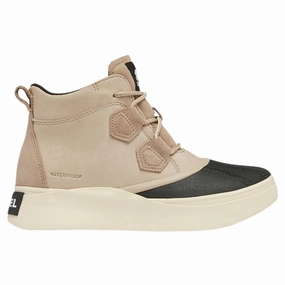 Sorel Out N About IV Omega Taupe/Black Waterproof Boot (Women's) Flat Boots Knee High