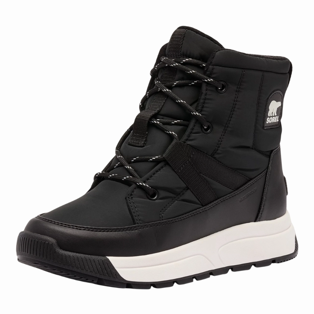 Sorel Whitney III Black/Sea Salt Waterproof Mid Boot (Women's) Hoof Boots For Horses