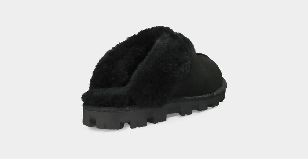 UGG COQUETTE- BLACK Slippers For Cleaning The Floor