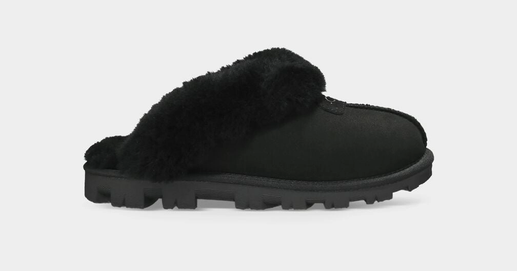 UGG COQUETTE- BLACK Joe Boxer Slippers