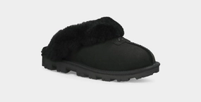 UGG COQUETTE- BLACK Puffa Slippers