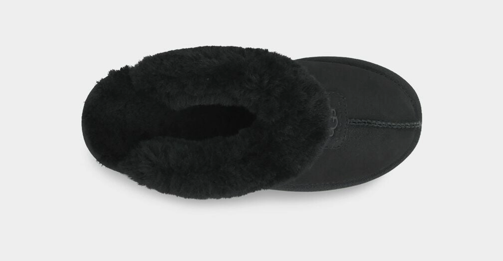 UGG COQUETTE- BLACK Polish Slippers Leather