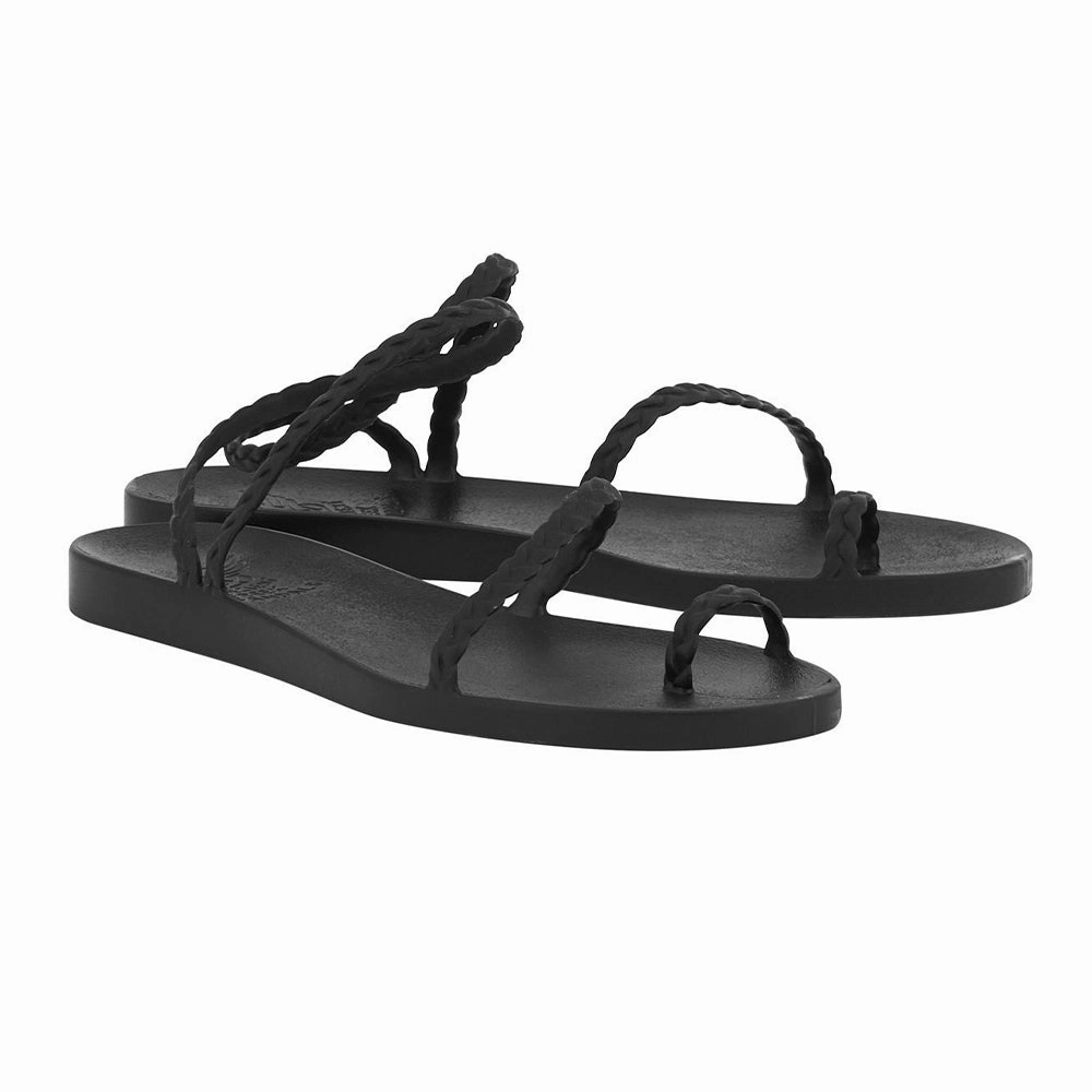 Eleftheria Black Sandals Beach