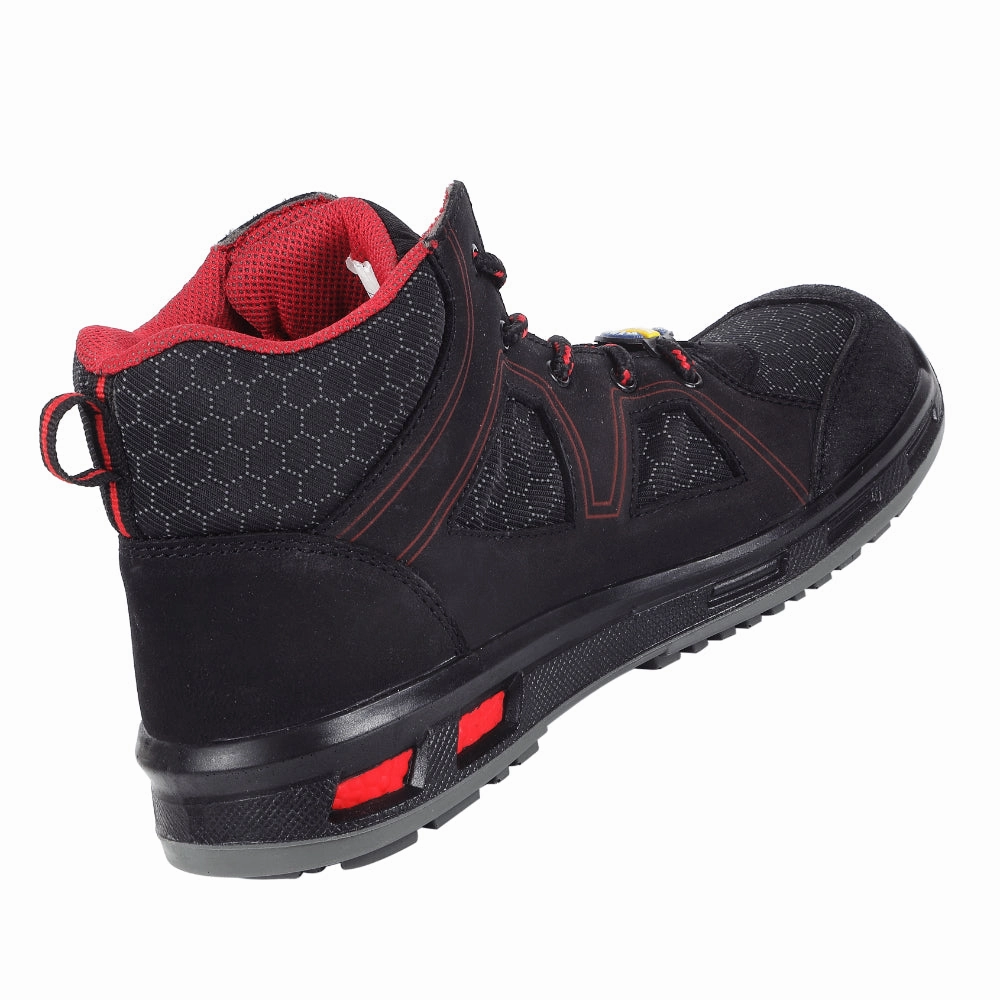 Warrior Red Fiber Glass Toe Industrial Safety Boots for Men ENVY NEPTUNE BOOT By Liberty Fringe Ankle Boots