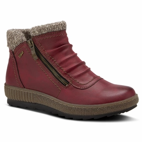 Rubber Cowboy Boots Spring Step Relife Cleora Bordeaux Bootie (Women's)