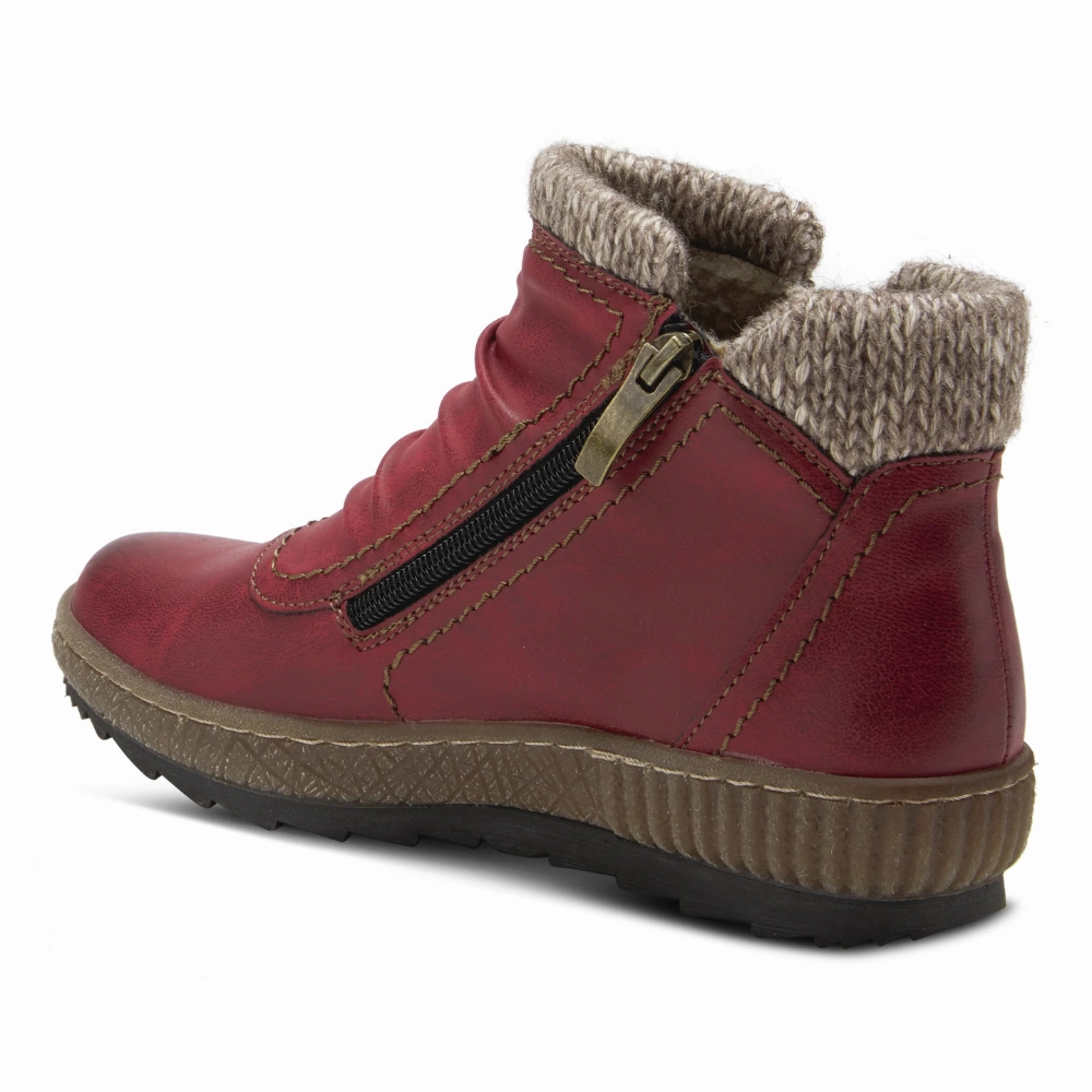 Dora Boots Spring Step Relife Cleora Bordeaux Bootie (Women's)