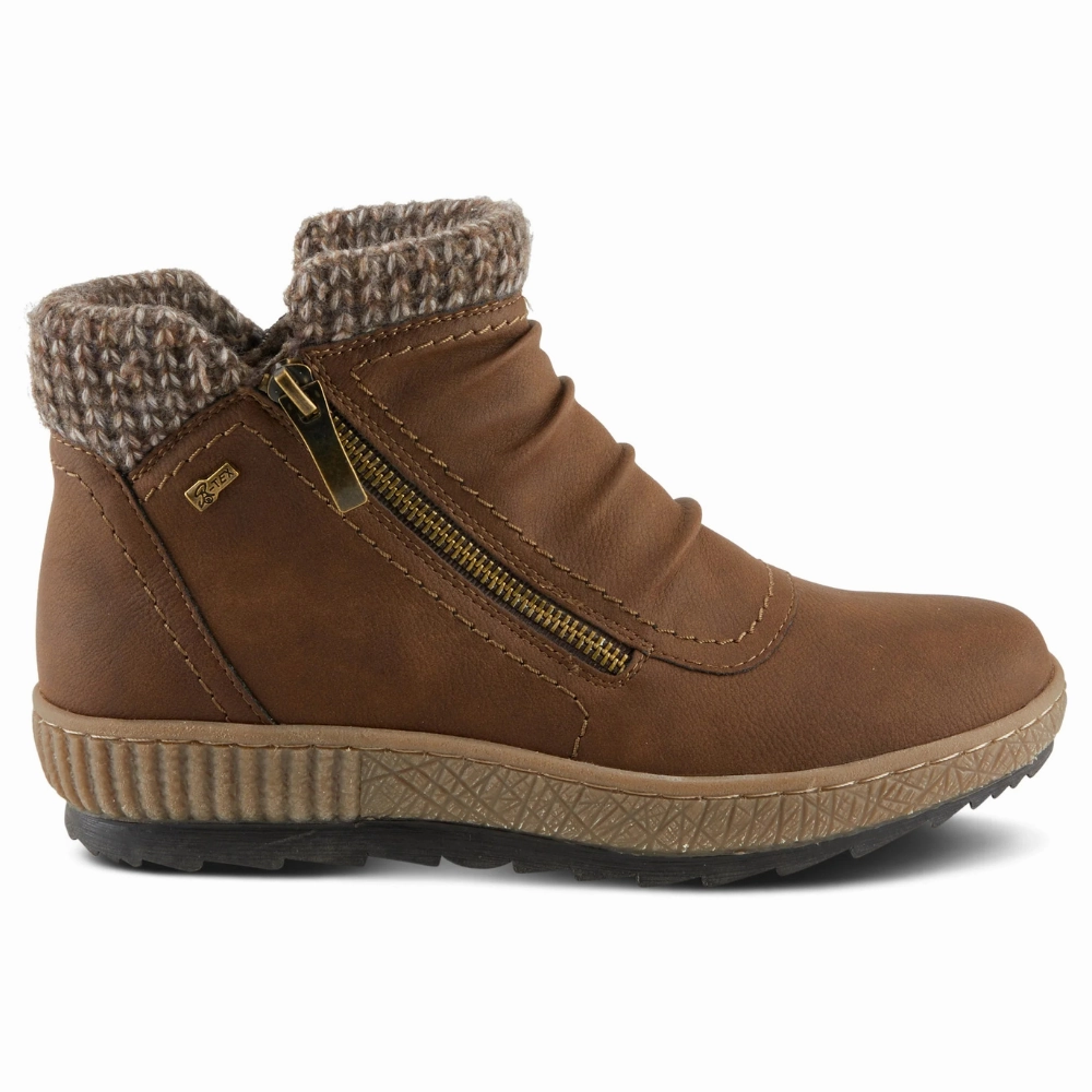 Spring Step Relife Cleora Chocolate Bootie (Women's) Teva Boots