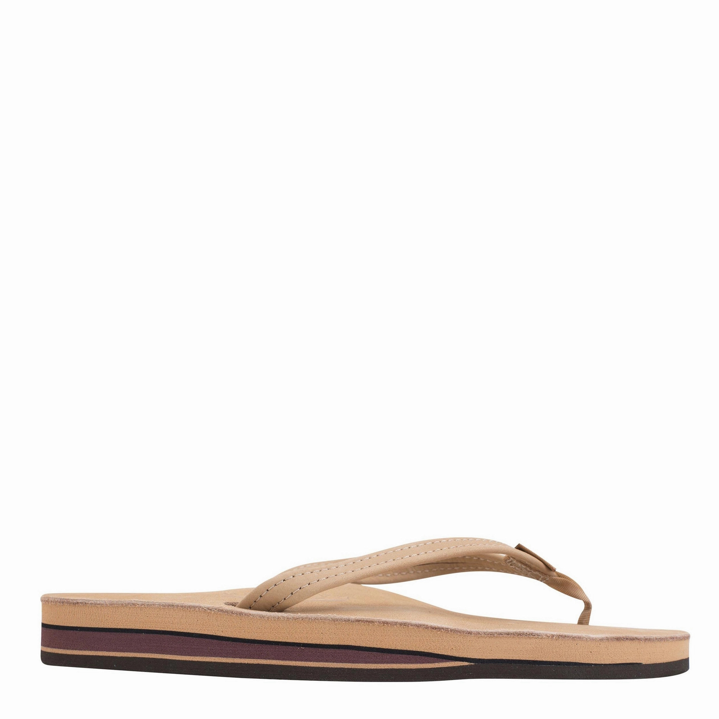 Sandals Ocho Rios Jamaica Women's Leather Double Layer Narrow Strap