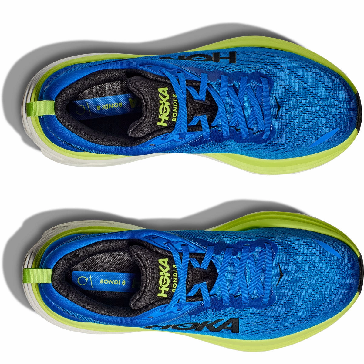 Hoka Bondi 8 Running Shoes - Mens - Electric Cobalt/Lettuce Wenatchee