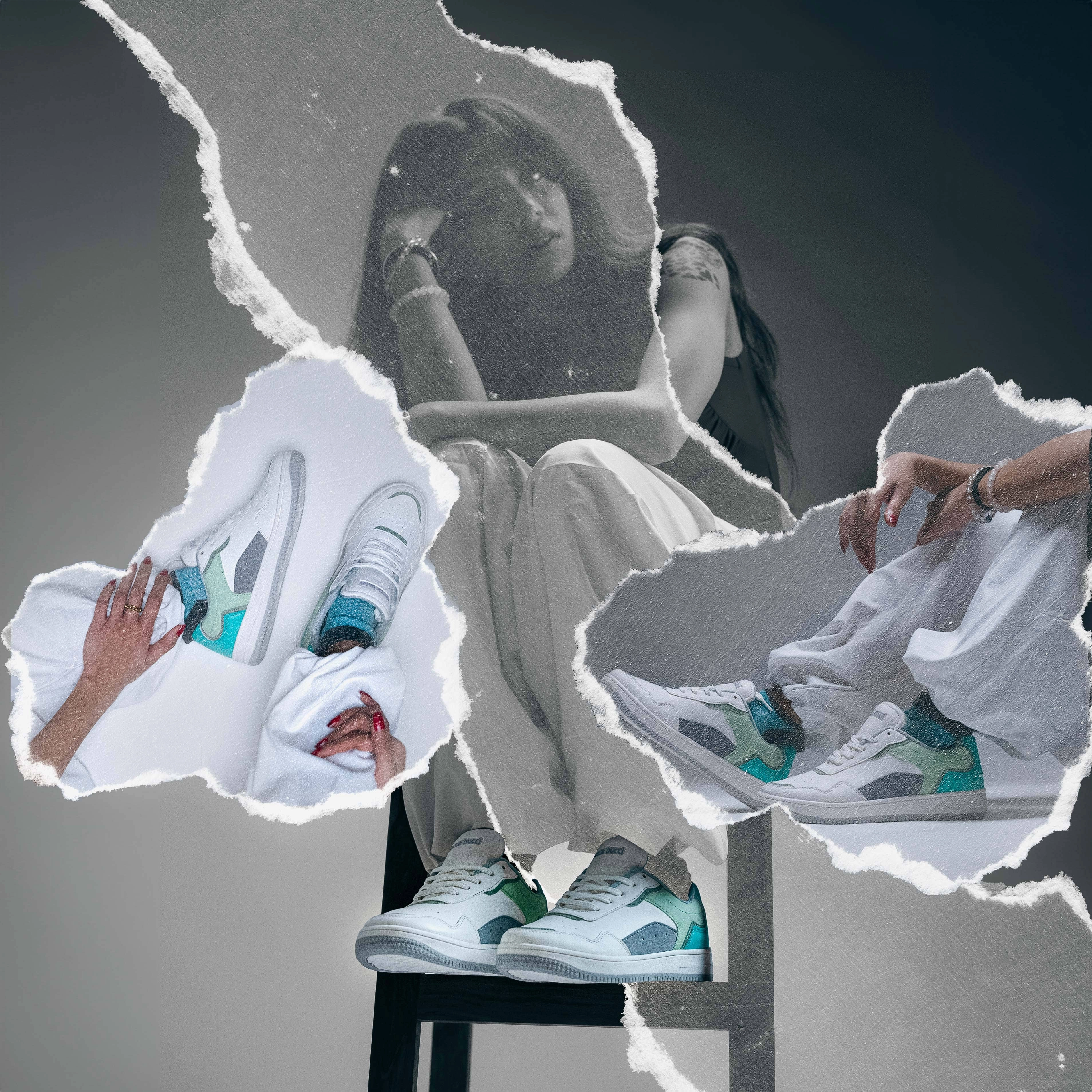 Bacca Bucci LUCY Low-top Flat Sole Sneakers For Women Raised Flats Shoes