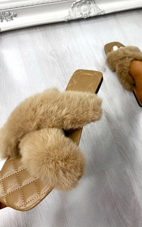 Faux Fur Sandals Orthopedic Sandals