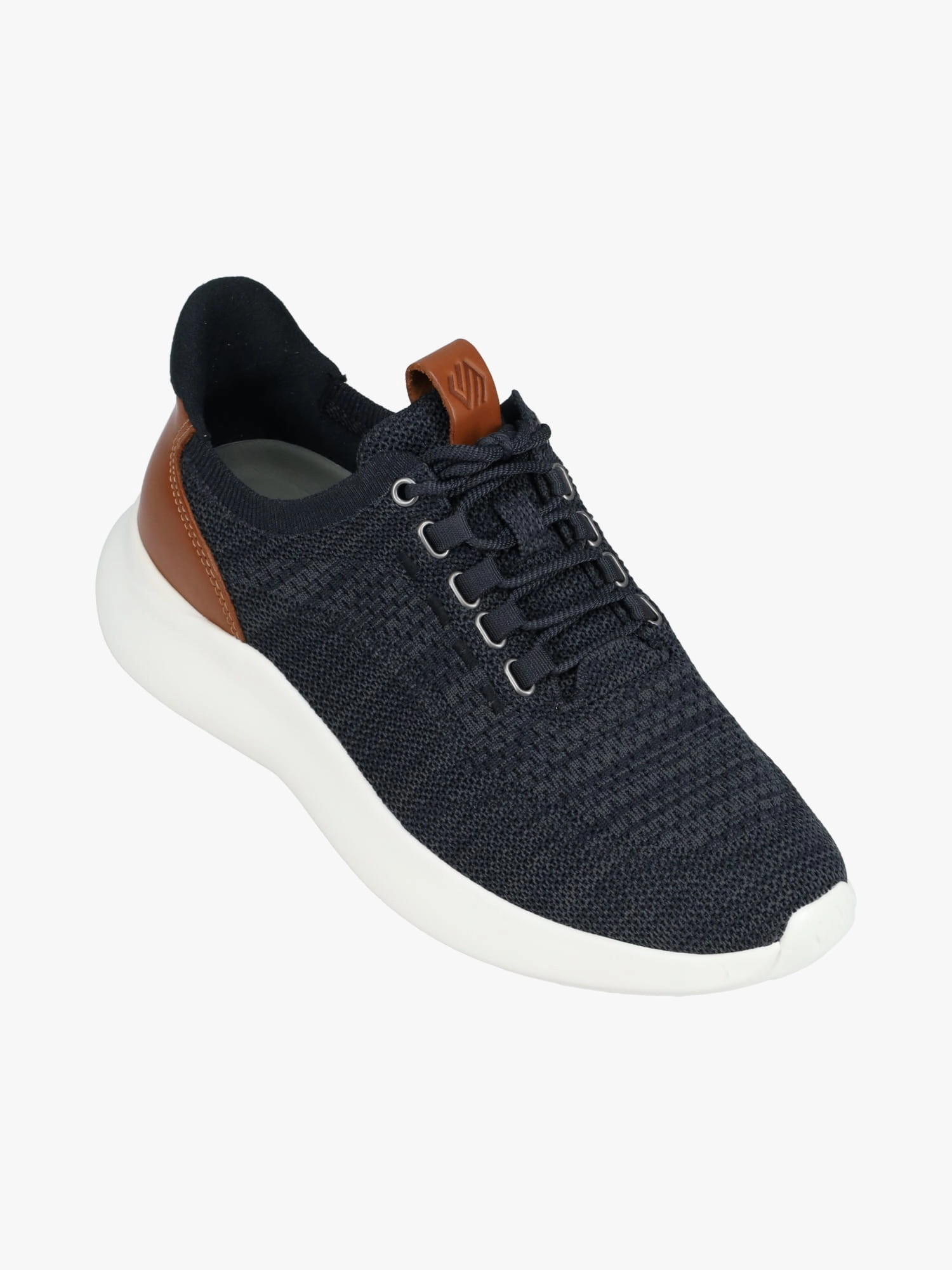 Amherst 2.0 Plain Toe Black Knit Forest Green Flat Shoes