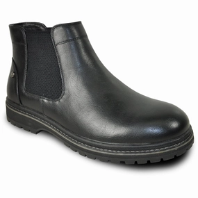 BRAVO Men Boot MARK-1 Casual Winter Fur Boot - Waterproof Black Boots With Vibram