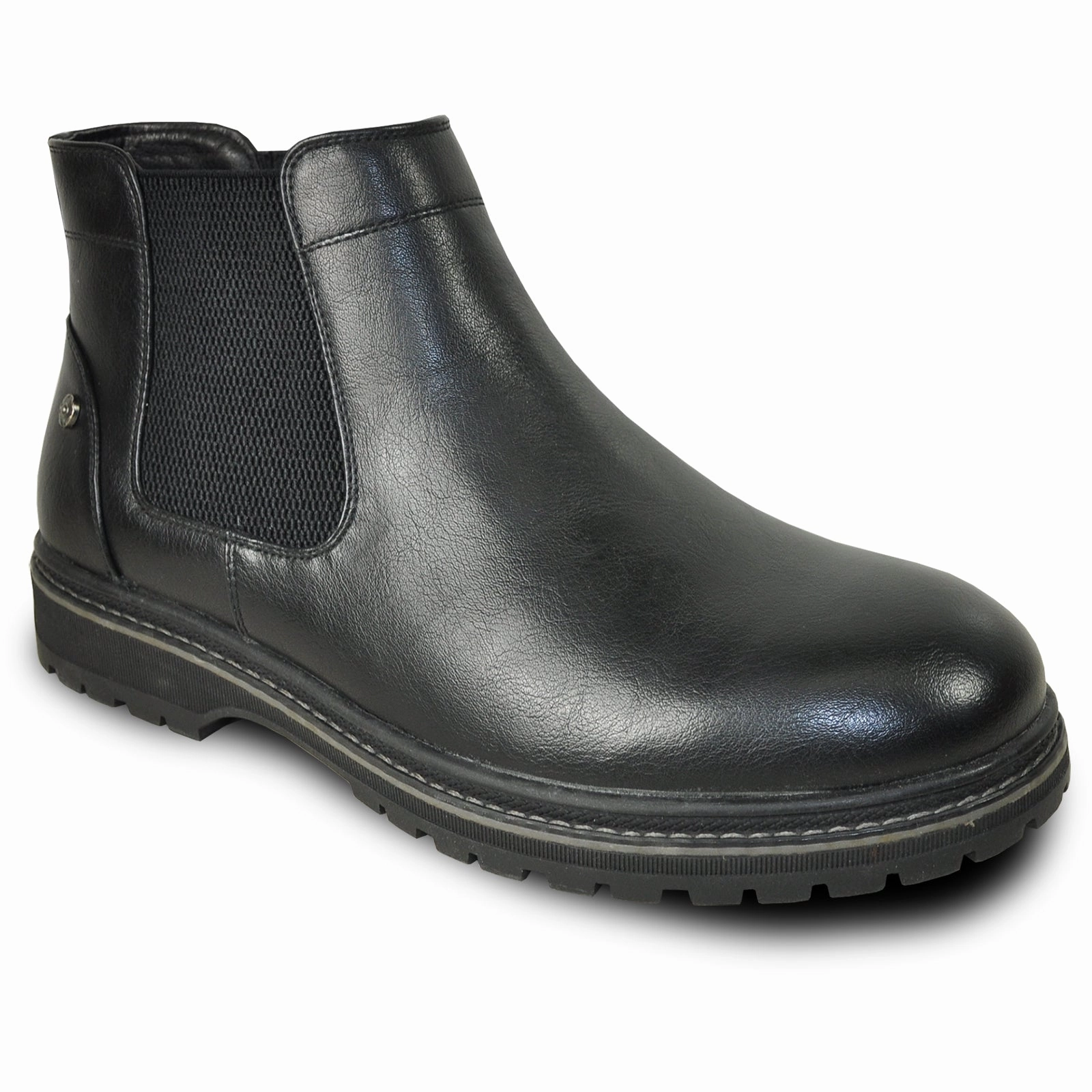 Metallic Western Boots BRAVO Men Boot MARK-1 Casual Winter Fur Boot - Waterproof Black