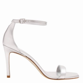 Diabetic Sandals Stuart Weitzman Nunakedcurve 85 Leather Sandals