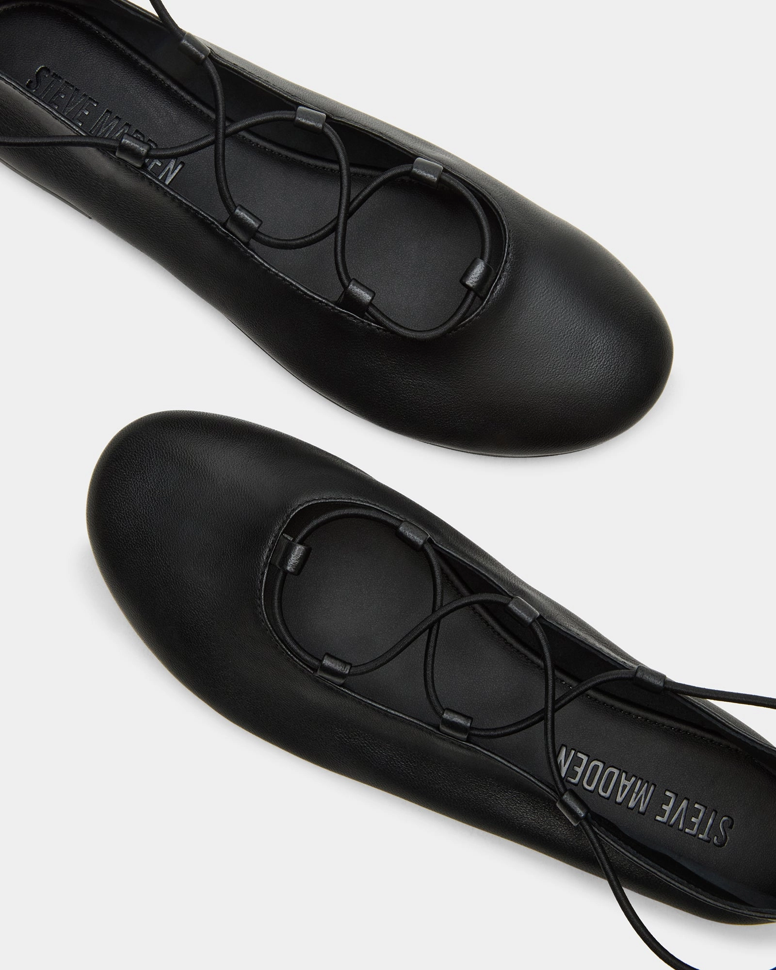 Leather Loafers Women BOMBSHELL BLACK LEATHER