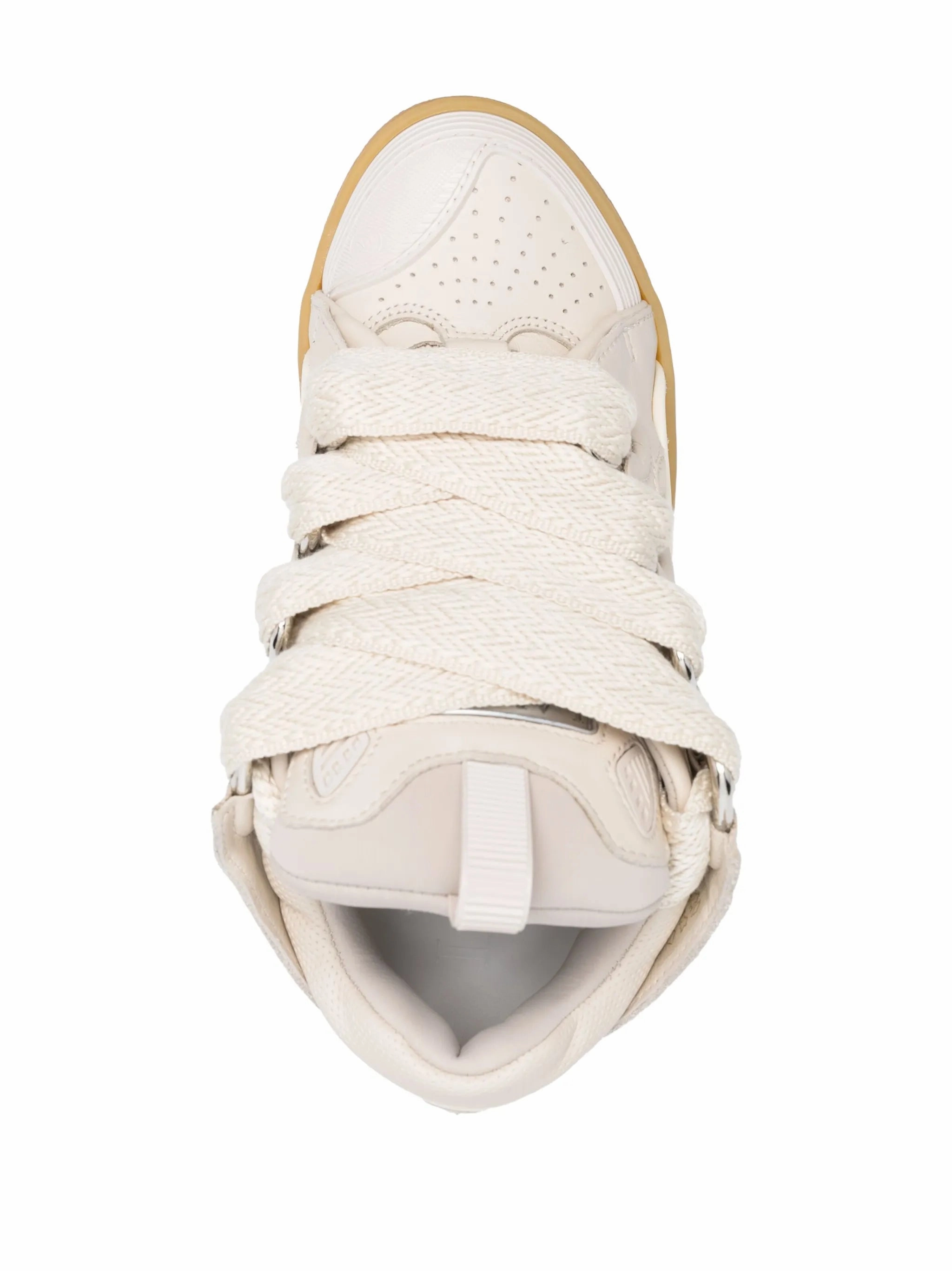 Flat Shoes Nevada Di Matahari Curb leather sneakers