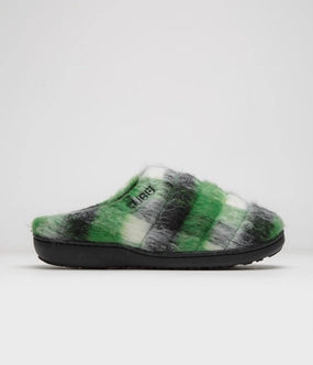 Subu After School Sandals - Green Flat Sandals On Sale