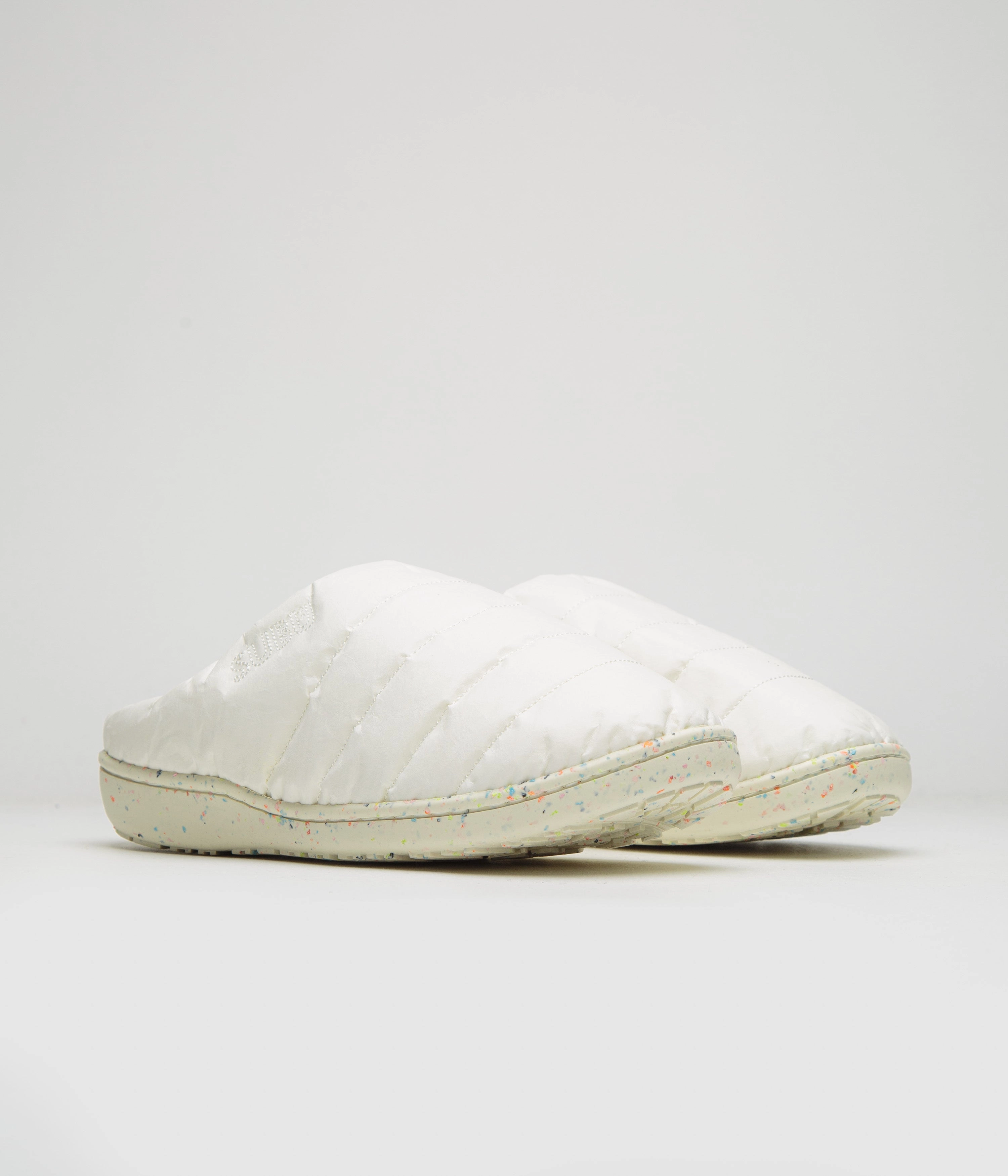 Subu Re: Paper Sandals - White Comfortable Low Heel Strappy Sandals
