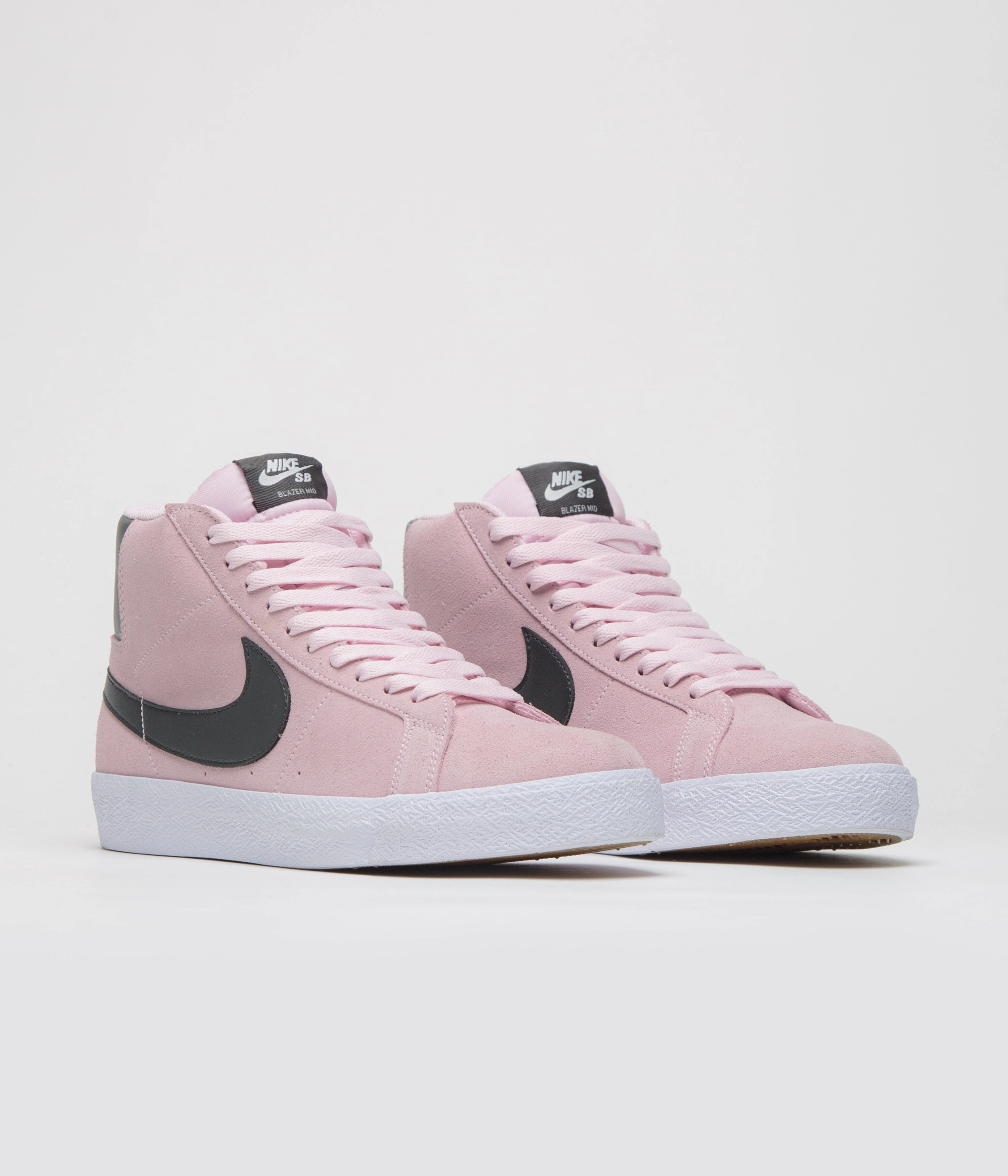 Nike SB Blazer Mid Shoes - Pink Foam / Anthracite - White - Gum Yellow Nike Shoes Sizes